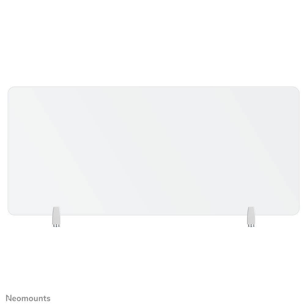 Neomounts NS-GLSPROTECT160 Écran de sécurité en verre trempé - l158 cm - 100% recyclable - pinces de bureau incluses - transparent
