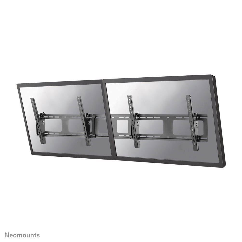 Neomounts NS-WMB200BLACK Support mural pour Menu board 2 écrans 40-52" - max 50 kg/écran - VESA 200x200-600x400 - inclinable - noir