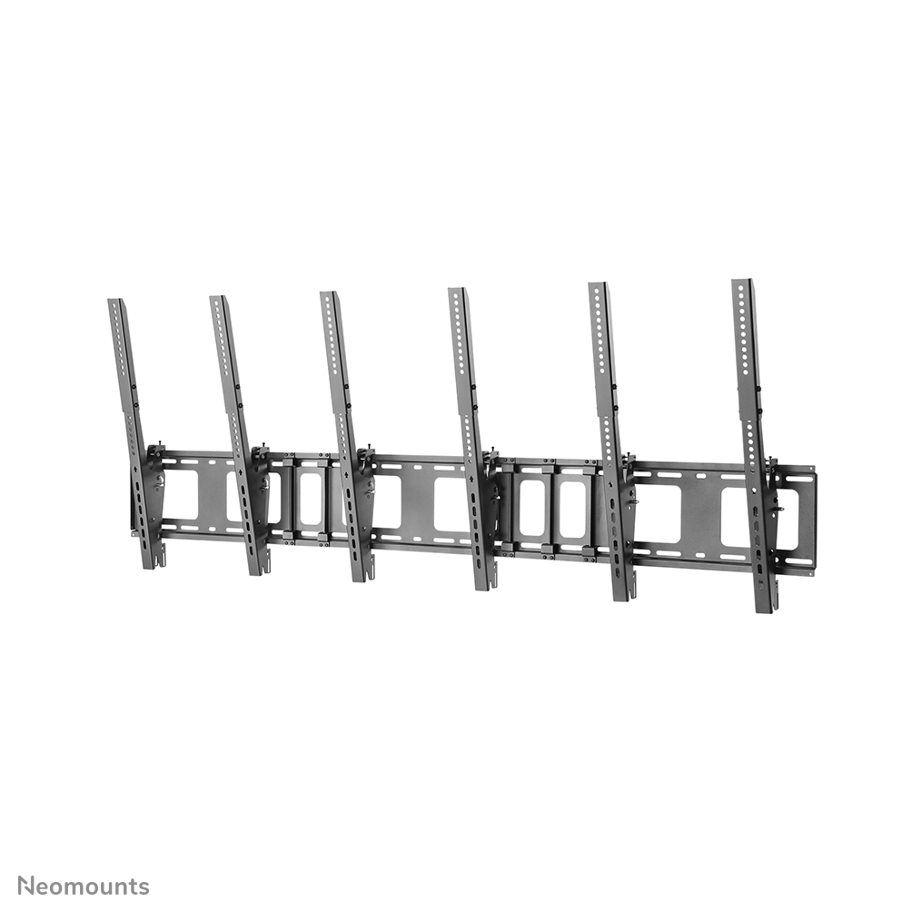 Neomounts NS-WMB300PBLACK Support mural pour Menu board 3 écrans 40-52" - max 50 kg/écran - VESA 200x200-400x600 - p7,8 cm - inclinable - portrait - noir