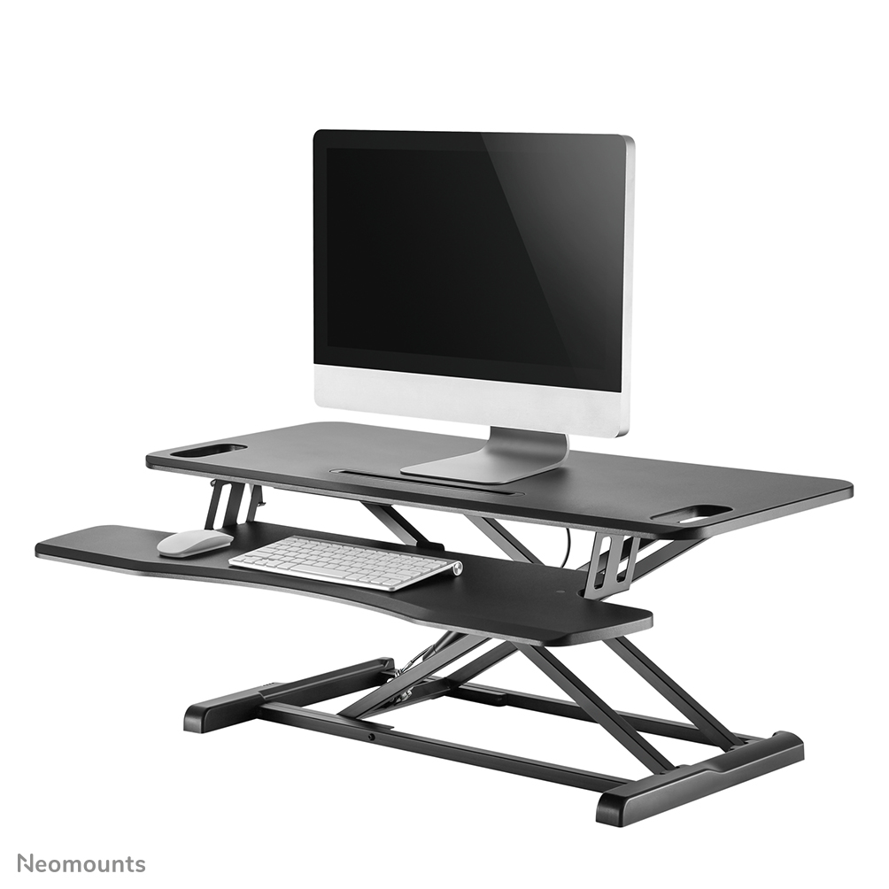 Neomounts NS-WS300BLACK Poste de travail assis-debout - ressort à gaz - max 15 kg - noir