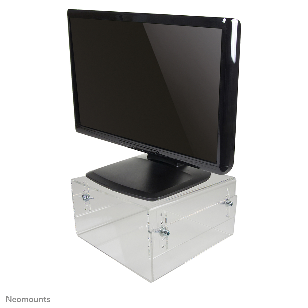 Neomounts NSMONITOR40 Réhausseur d'écran/ordinateur portable max 25 kg - hxlxp 7-13x32x26 cm - universel - transparent