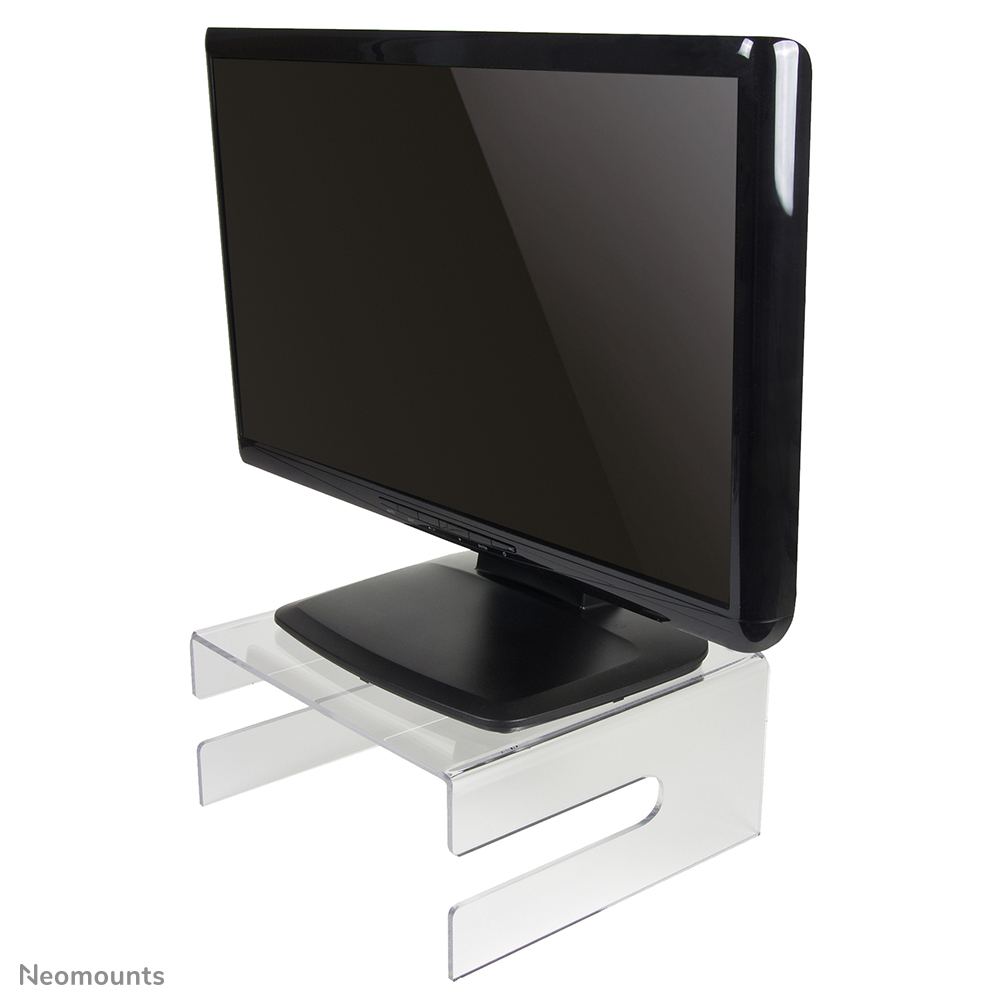 Neomounts NSMONITOR50 Réhausseur d'écran/ordinateur portable max 25 kg - hxlxp 12.5x26x25 cm - universel - transparent