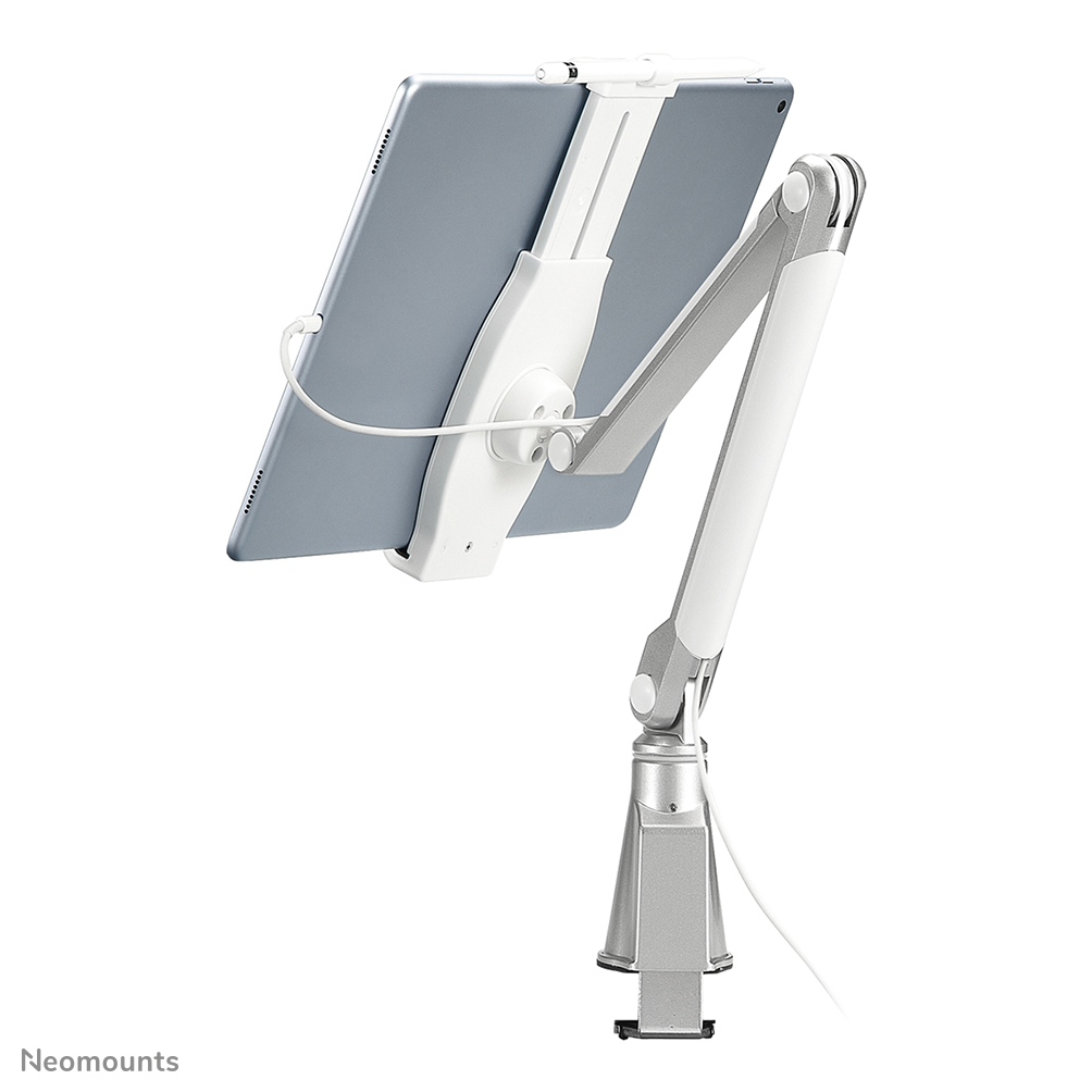 Neomounts TABLET-D100SILVER Porte-tablette à pince pour bureau - 4.7-12.9" - universel - orientable - argent