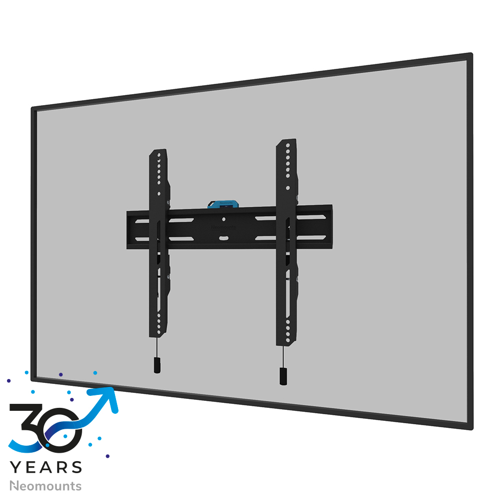 Neomounts LEVEL-850 WL30S-850BL14 Support mural fixe pour écran 40-75" - max 50 kg - VESA 100x100-400x400 - p3,3 cm - ajustement du niveau - verrouillable (avec vis de sécurité, sans cadenas) - installation rapide - gabarit de fixation inclus