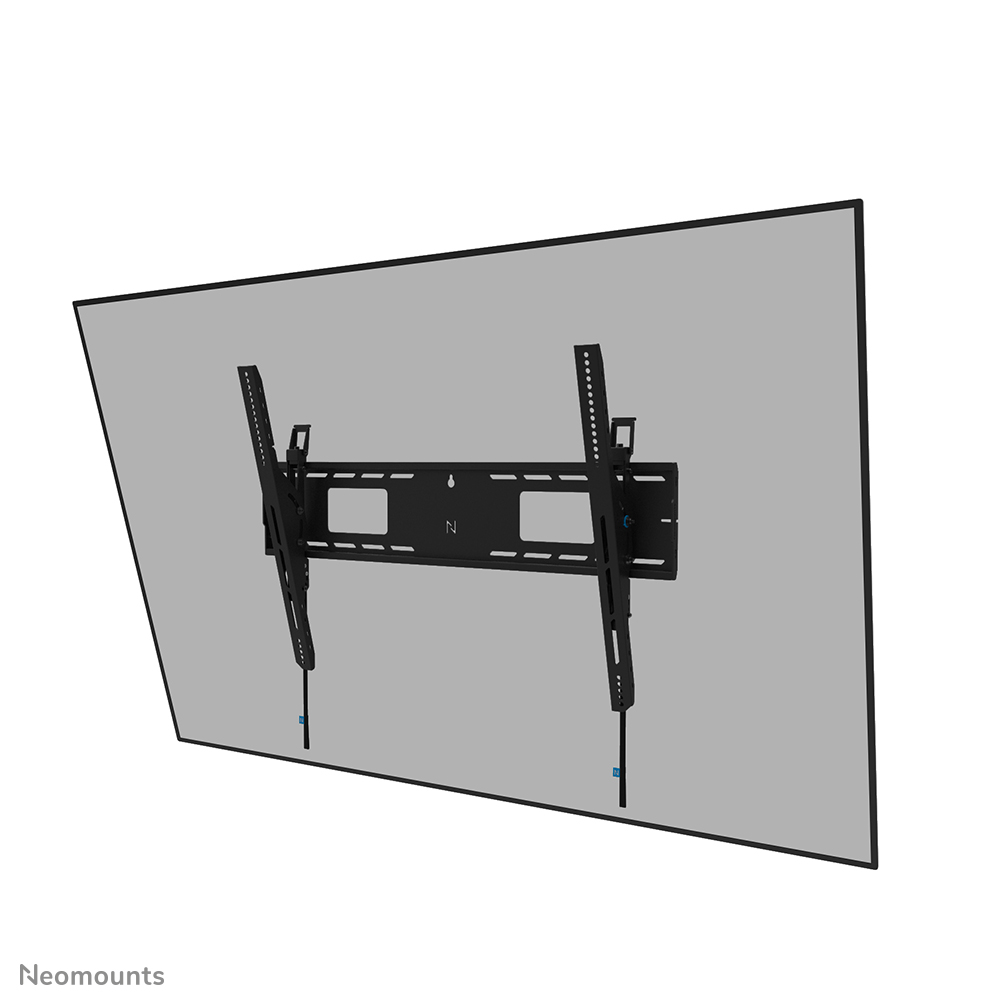 Neomounts LEVEL-750 WL35-750BL18 Support mural inclinable robuste pour écran 43-98" - max 125 kg - VESA 100x100-800x600 - p9,3 cm - ajustement du niveau - verrouillable (cadenas non inclus) - TÜV - installation rapide - Tilt Guard