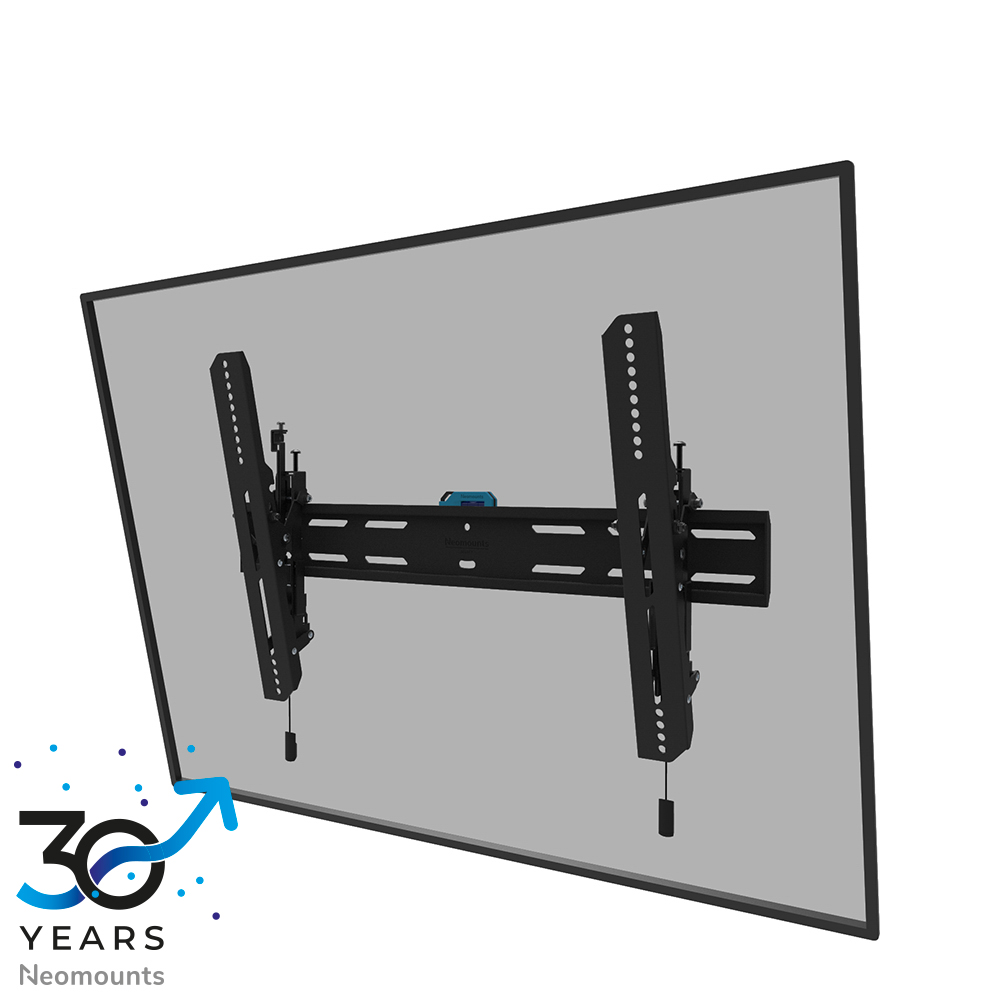 Neomounts LEVEL-850 WL35S-850BL16 Support mural inclinable pour écran 42-86" - max 60 kg - VESA 100x100-600x400 - p3,5 cm - ajustement du niveau - verrouillable (avec vis de sécurité, sans cadenas) - installation rapide - gabarit de fixation inclus
