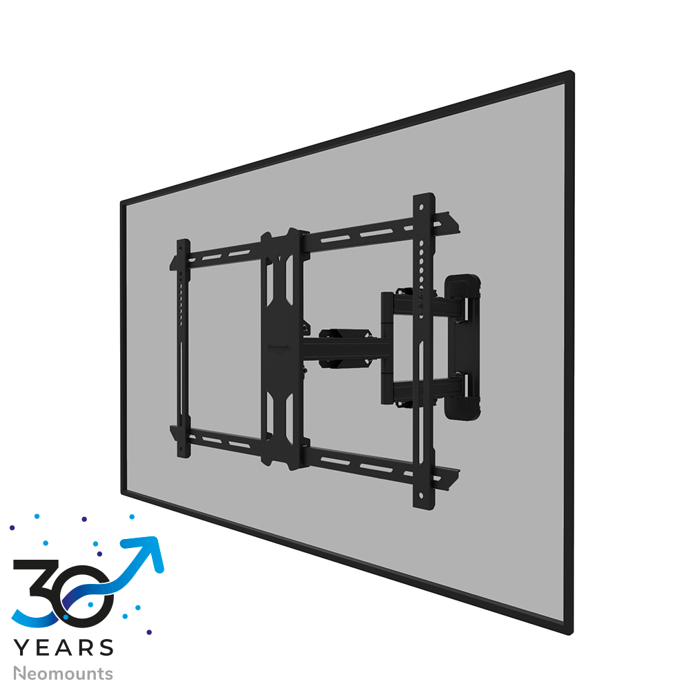 Neomounts LEVEL-850 WL40S-850BL16 Support mural pour écran 40-70" - à orientable - max 45 kg - VESA 200x100-600x400 - p4,7-55,5 cm - ajustement du niveau - Modèle à installation rapide - gabarit de fixation inclus - noir