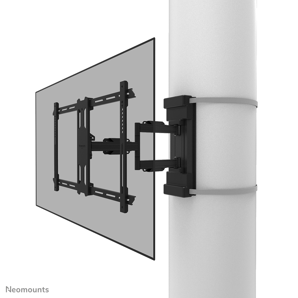 Neomounts WL40S-910BL16 Support de pilier orientable pour écran 40-70" - max 45 kg - VESA 200x100-600x400 - adapté pour Ø 25-100 cm - p8,2-59 cm - ajustement du niveau - noir